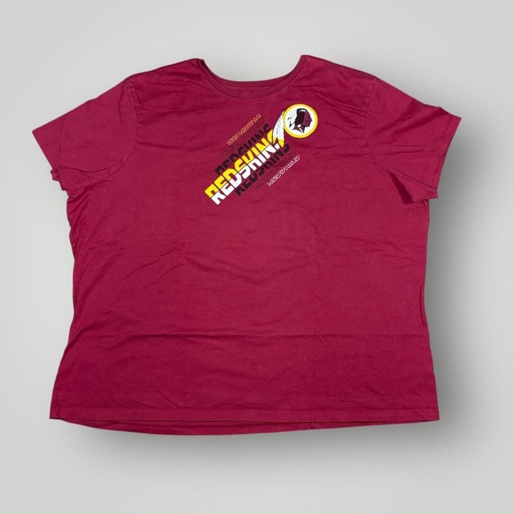 Washington Redskins Shirt Womens 2XL Red NFL Football Reebok Cotton Graphic Tee
